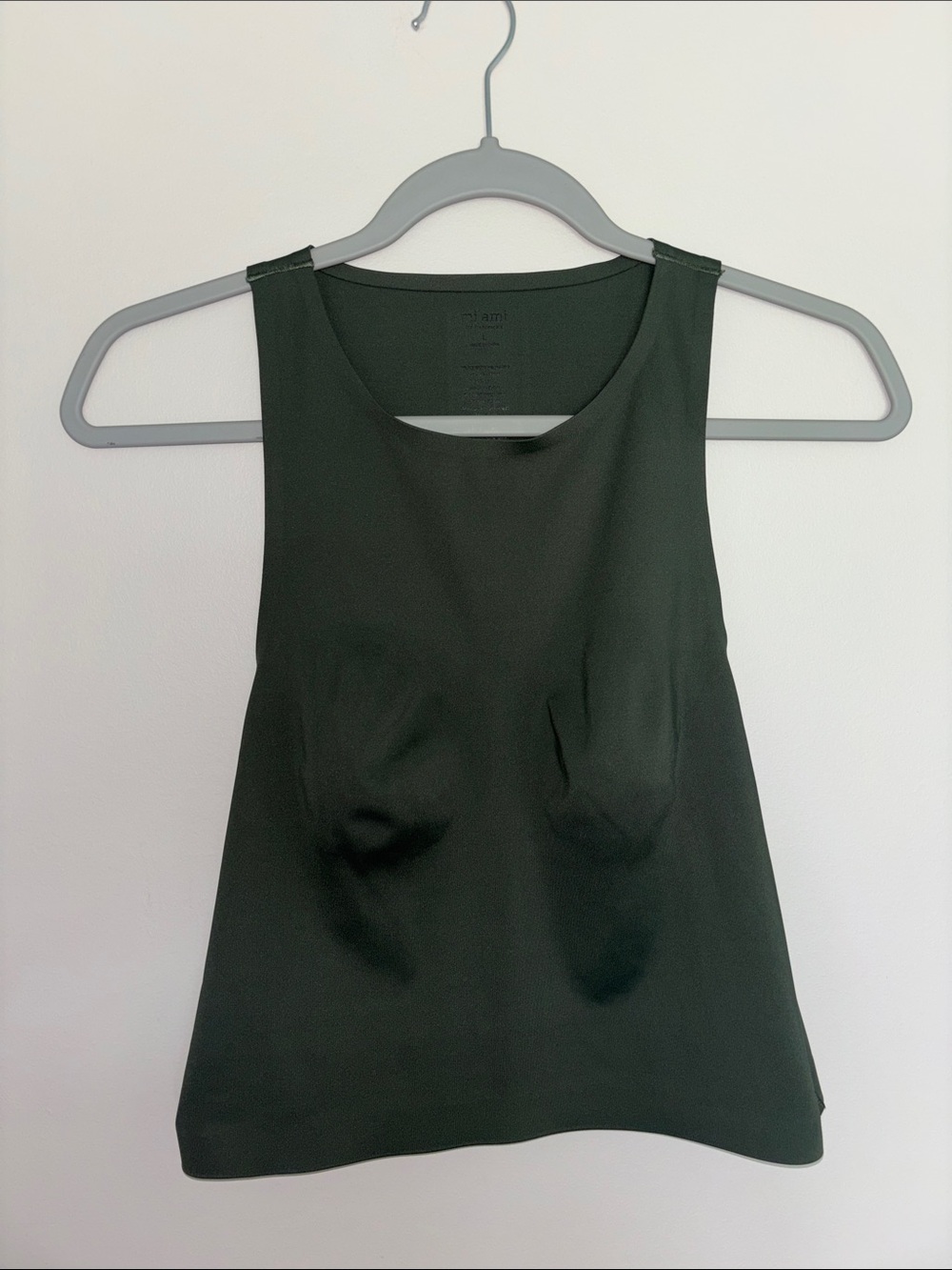Women's Mi Ami for Francesca’s Sleeveless Round Neck Tank Top - Green Size Large